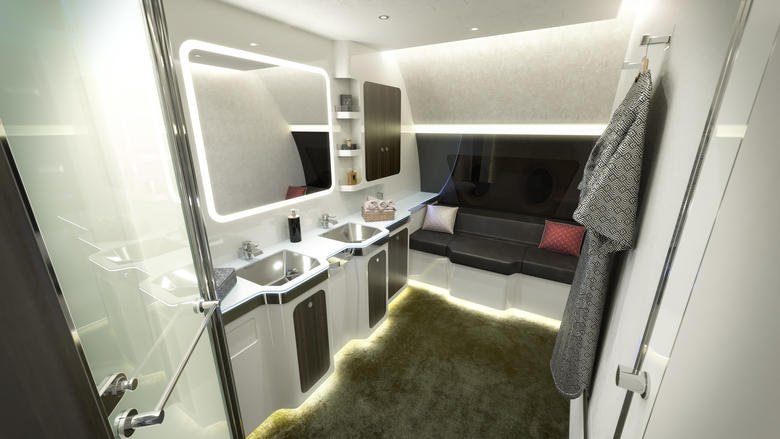 Safe Fly Aviation ACJ VIP Bathroom – Luxury Master En-Suite