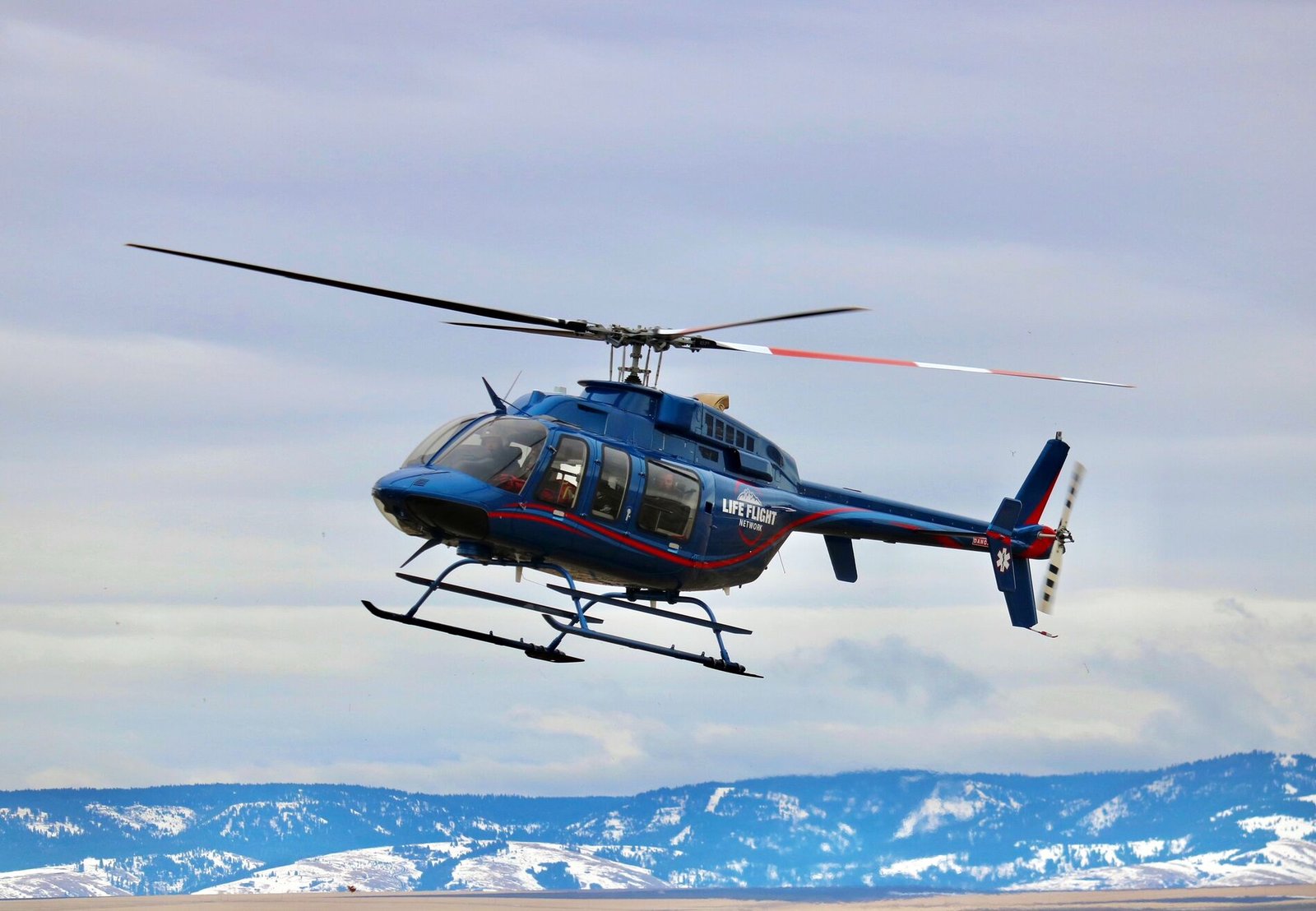 Bell 407 light helicopter with Safe Fly Aviation