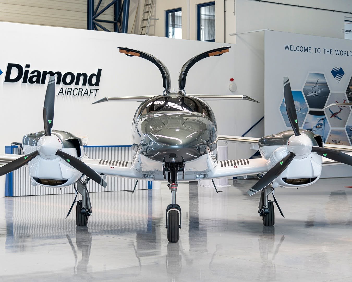 Diamond DA62 twin-engine diesel aircraft