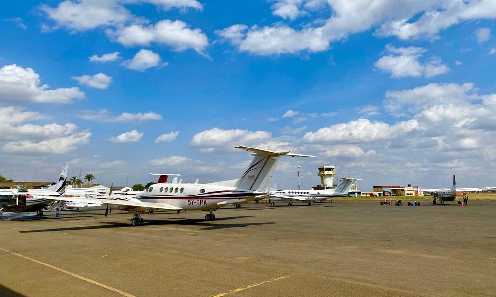 Bar chart showing Africa private jet charter market growth from 2020 to 2030