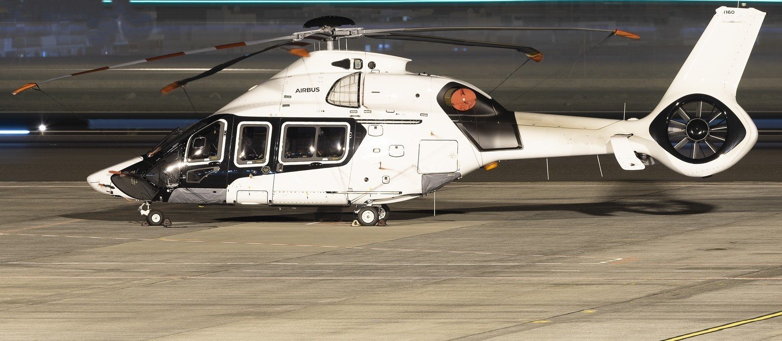 Airbus H160 on landing approach