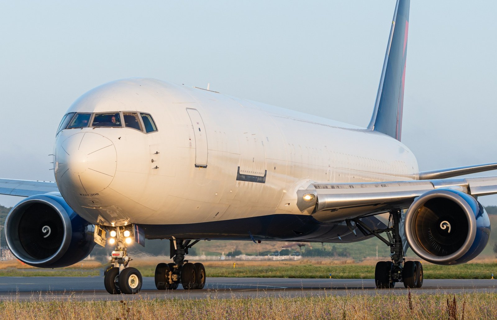 Boeing 767-300ER BDSF cargo freighter aircraft on the ground, exterior view, operated for global air freight logistics