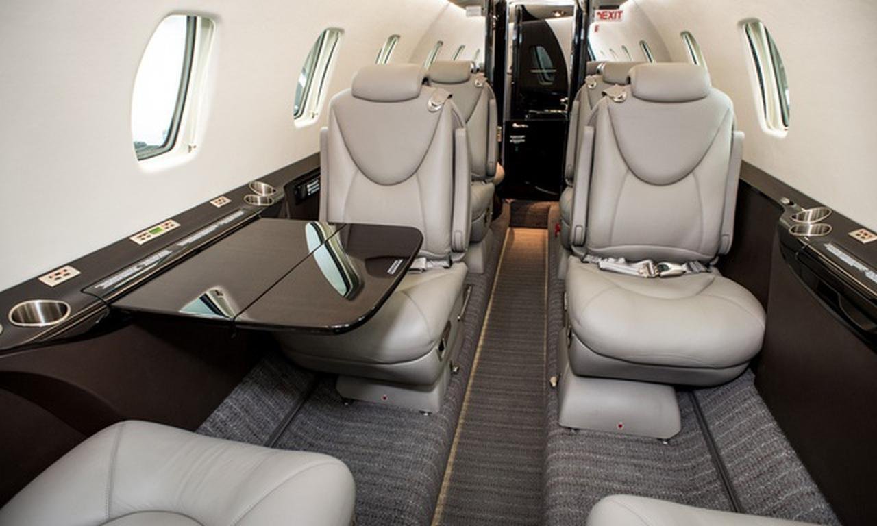 Cessna Citation XLS+ luxury cabin interior configured for VIP domestic charter India