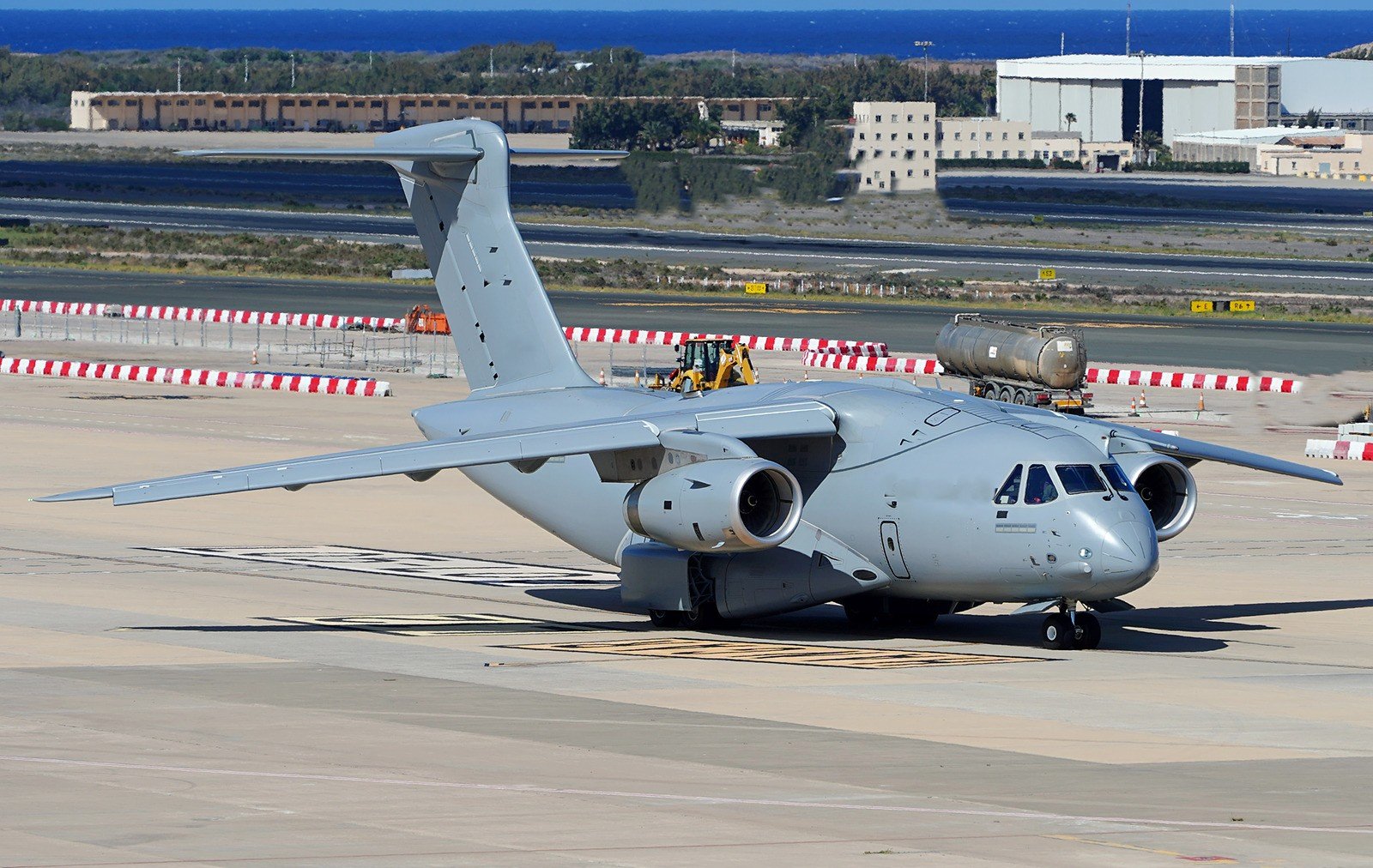 Embraer C-390 Millennium military transport aircraft on ground