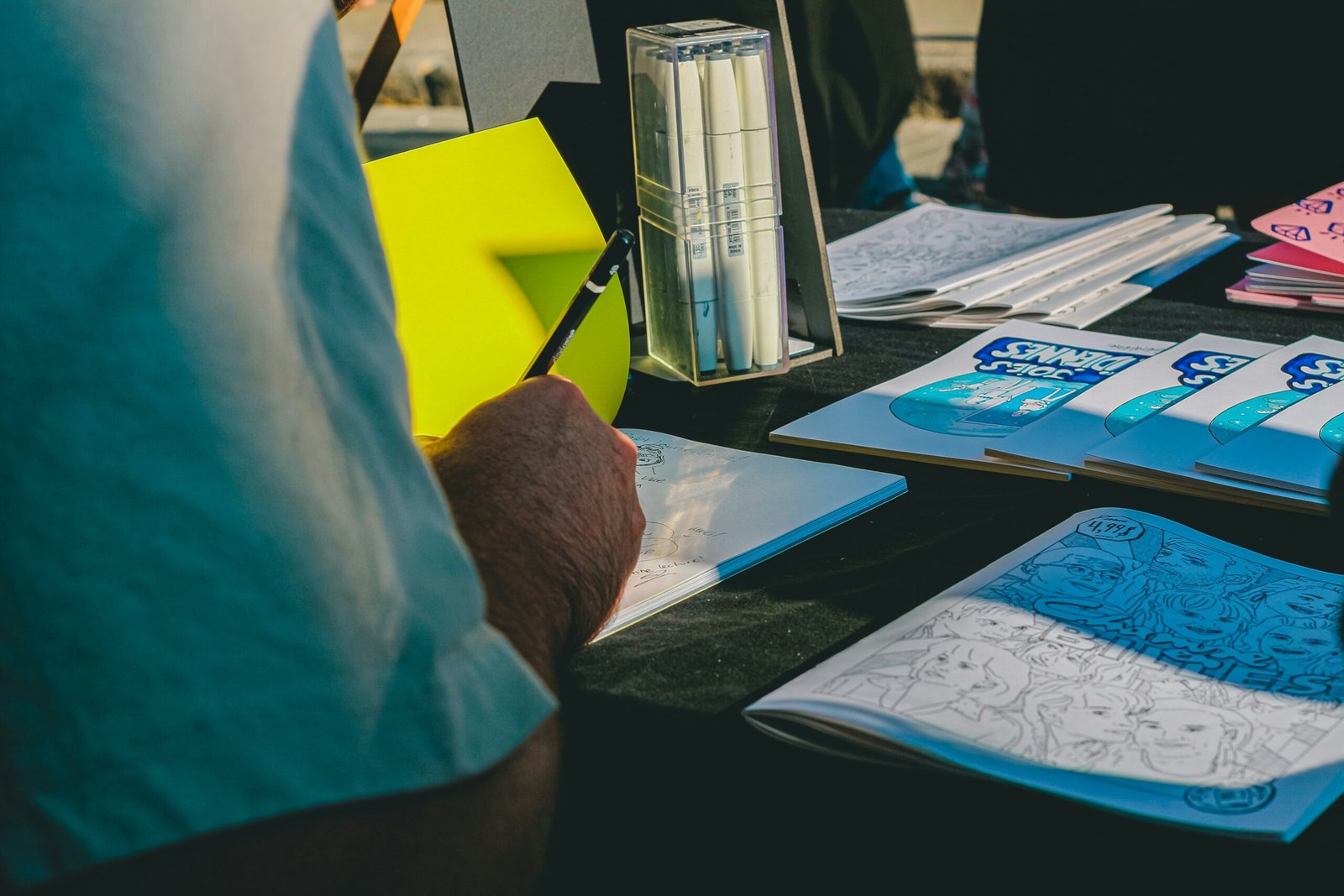 Aircraft engine logbooks and maintenance records on desk