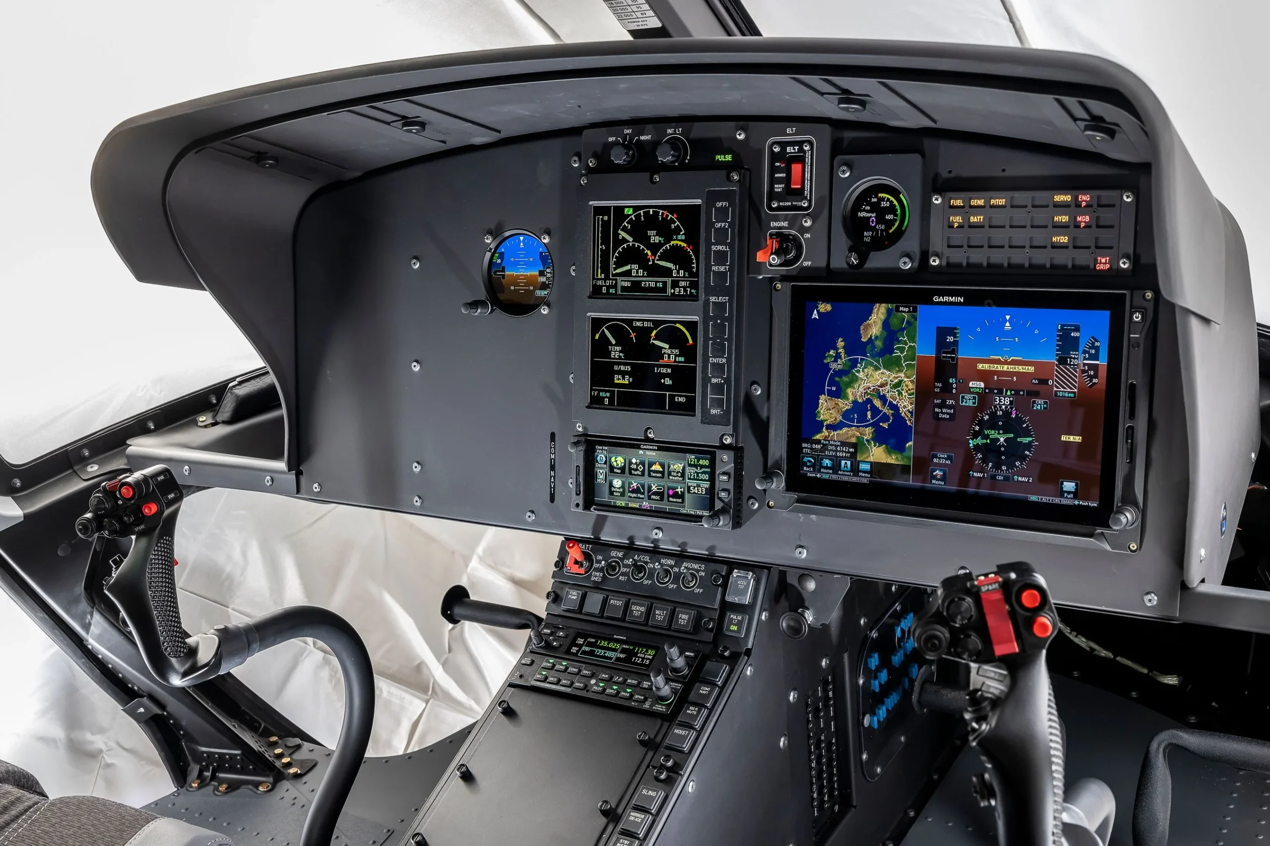 H125 cockpit with advanced avionics