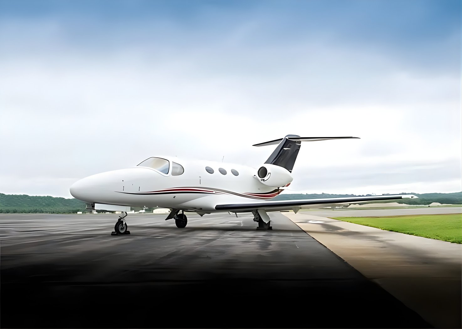Cessna Citation Mustang exterior on apron