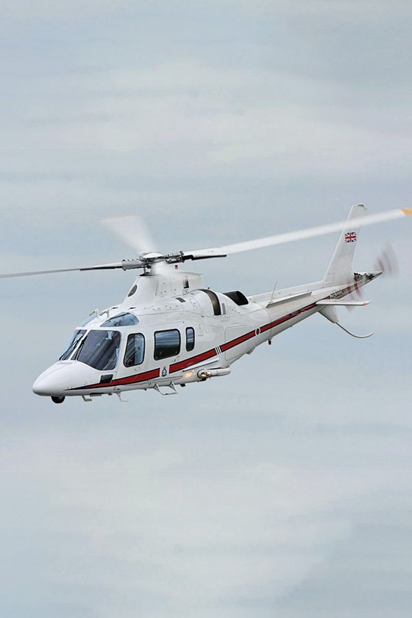 helicopter types available for charter services, including their specifications
