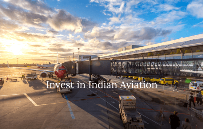 showcasing the growth and investment opportunities in India's thriving aviation market, with key statistics and trends highlighted