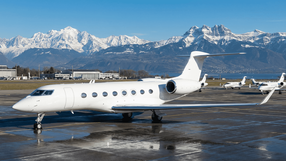 Private jet charter to Geneva and Swiss Alps — luxury travel destination for Indian travellers 2026