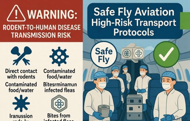 Safe Fly Aviation advisory on Andes hantavirus (Huntah Virus), travel risks, private jet protocols, medical repatriation, and charter flight safety procedures for passengers and operators worldwide.