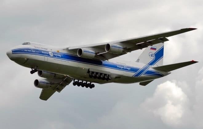 How Air Cargo Charters Are Reshaping E-Commerce Logistics in 2025 AN 124 flying