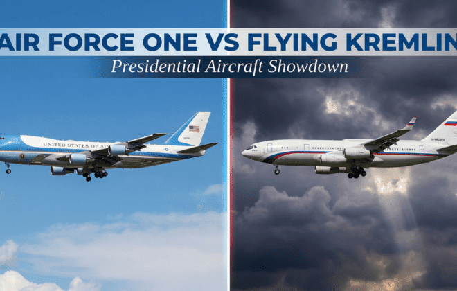 Air Force One, Russian Presidential Aircraft, Il-96-300PU, Flying Kremlin, Boeing 747, Presidential Aviation, Split Screen Comparison,